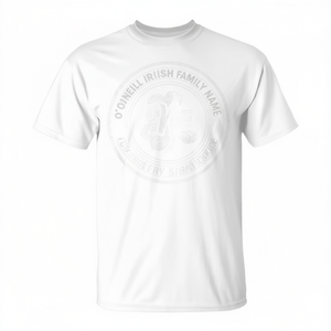 Camiseta con el nombre de la familia irlandesa O'neill, camiseta promocional unisex blanca de manga corta - Product Image 2