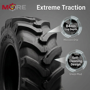 Neumático Agrícola Guoxin 12.4-28 GX424 con Tubo Interior de 84mm y Tacos Profundos, Neumático de Repuesto para Tractor de Gran Resistencia, 1 Año de Garantía - Product Image 3