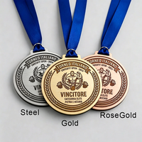 Médaille de sport gravée au laser, médaille d'or, logo personnalisé, trophée de style olympique pour cérémonie de compétition