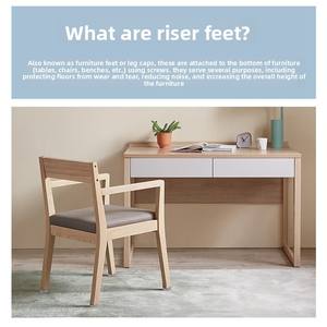 Patins <span class=keywords><strong>de</strong></span> rehaussement rectangulaires en plastique à double clou, en nylon épaissi, anti-humidité, pour meubles, canapés, tables et chaises - Product Image 4