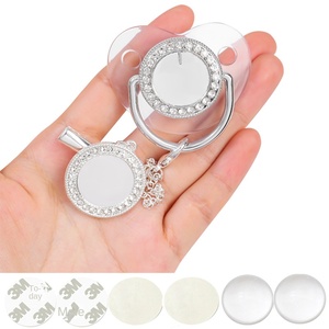 Lussuoso bisfenolo, un ciuccio per bambini in <span class=keywords><strong>bianco</strong></span> A sublimazione oro libero, ciuccio lenitivo personalizzato per bambini - Product Image 3