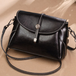 New crossbody bag, cowhide women's bag, genuine leather women's <b>handbag</b>, large-capacity leather fashionable bag - Product Image 2