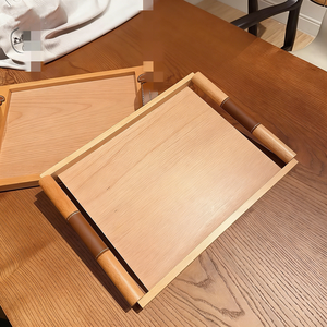 Plateau de rangement créatif en bois pour la maison, style américain, jetable, compatible lave-vaisselle, pour la rentrée scolaire, bureau et salon - Product Image 3