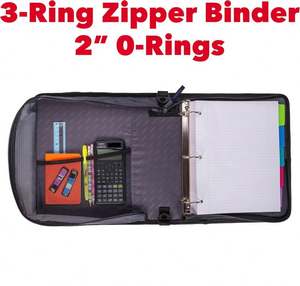 Carpeta con Cierre Desmontable BSCI de Muestra Gratuita, Carpeta con 3 Anillas en O para Suministros de Oficina y Escolares, Versión Mejorada de Carpeta con Cierre - Product Image 6