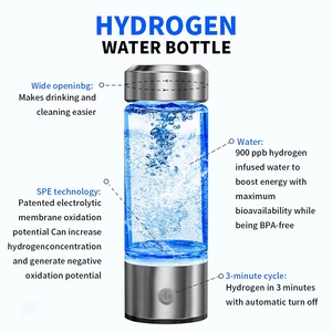 420ml Hydrogen-Rich <b>Water</b> Cup Rich <b>Water</b> Generator <b>Bottle</b> Titanium Quality <b>Filter</b> Portable Antioxidant - Product Image 5