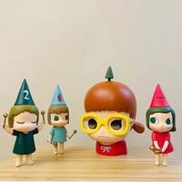 Yoshitomo Nara 123 Bearbrick 400% Violent Bear Drumming Girl Anime Art Figurine décorative tendance en vinyle et plastique Boîte couleur