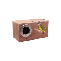 Prix de gros jardin en bois perroquet élevage boîte d'éclosion chaud en bois pigeons oiseau maison boîte d'élevage