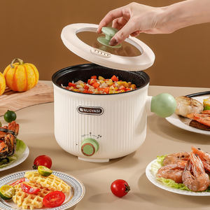 Cuiseur à riz électrique multifonctionnel à poignée unique, marmite antiadhésive avec couvercle en verre trempé Source d'alimentation manuelle - Product Image 3