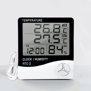 Termómetro Digital LCD de alta calidad, medidor de temperatura y humedad para interiores y exteriores, higrómetro, estación meteorológica, herramientas de reloj - Product Image 1