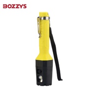 BOZZYS Lampe de poche à batterie AA industrielle et d'urgence antidéflagrante robuste et durable avec corps de lampe PC