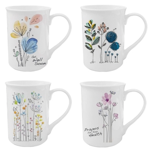 Mug en céramique élégant et durable, cadeau d'affaires idéal, nouveau fabricant chinois, design floral tendance pour le café et le thé - Product Image 6