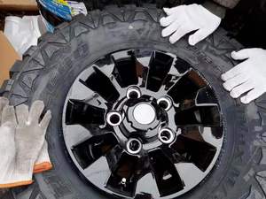 Rueda ensamblada con neumático 1670 1880 pulgadas negro y negro cara de la máquina ruedas de automóviles de pasajeros llantas PARA <span class=keywords><strong>Land</strong></span> <span class=keywords><strong>Rover</strong></span> <span class=keywords><strong>Defender</strong></span> - Product Image 3