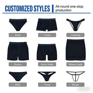 New Arrival <strong>Men's</strong> Underwear Breathable Antibacterial Eco-Friendly Modal Boxer <strong>Briefs</strong> with 3D Embroidery Custom OEM Supplier - Product Image 4