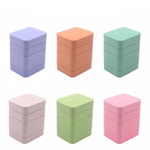 Nuevo Molinillo Manual Cuadrado Biodegradable de Plástico de 4 Capas <span class=keywords><strong>Funway</strong></span> SLM001 para Hierbas y Tabaco, Accesorios con Logotipo Personalizado, Venta al Por Mayor - Product Image 1