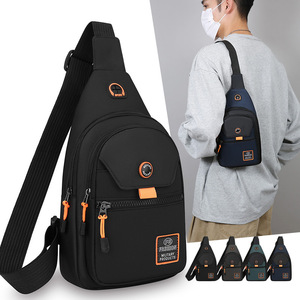 Men's Chest Bag Oxford Cloth Waterproof Crossbody Bag For Outdoor Travel And Sports With Multiple Pockets - Product Image 4