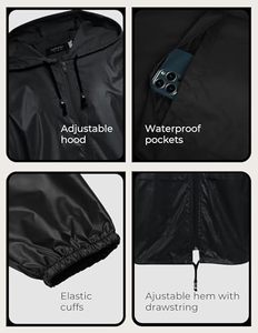 Impermeable Desechable para Adultos, Portátil, de Poliéster, 1 mm de Grosor, para Senderismo, <span class=keywords><strong>Camping</strong></span> y Pesca, para Todas las Estaciones - Product Image 4