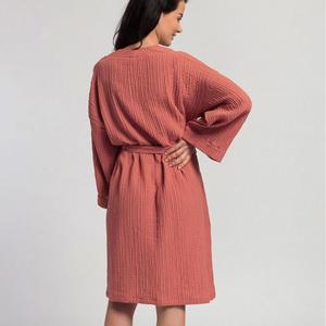 Pigiama Autunnale a Maniche Lunghe, Cardigan in Doppio Strato di Garza, <span class=keywords><strong>Felpa</strong></span> Comoda <span class=keywords><strong>da</strong></span> <span class=keywords><strong>Casa</strong></span> per <span class=keywords><strong>Donna</strong></span>, Vendita all'Ingrosso - Product Image 2
