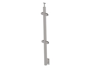 Soportes de barandilla de acero inoxidable negro y plateado de tamaño personalizado, sin marco, para vidrio, para escaleras, villas y terrazas - Product Image 4