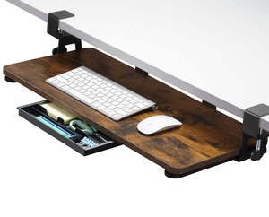 Bandeja Deslizable <span class=keywords><strong>CHICON</strong></span> con Abrazadera en C para Teclado y Ratón, Soporte Bajo Escritorio para Cajón de Computadora, Ideal para Escribir - Product Image 1