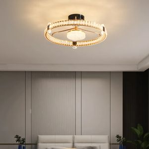 Nuevos accesorios de luces de decoración para sala de estar de dormitorio inteligente, lámpara de luces de techo Led moderna de cristal de lujo dorado - Product Image 5