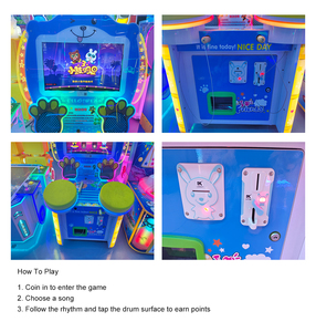 Đồng tiền hoạt động Arcade trống sao 3 Kid drumstick âm nhạc nhịp điệu trò chơi đổi thưởng trò chơi máy để bán - Product Image 3