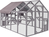 Structure de rangement pour enclos extérieur pour chat, grande aire de jeux pour chat avec ponts, passerelles, petites maisons, accessoires pour animaux de compagnie, vente en gros