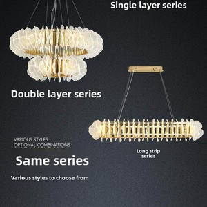 <span class=keywords><strong>Lampadario</strong></span> a filo in ferro moderno e minimalista 2026, illuminazione a LED di lusso di alta gamma per soggiorno, ingresso, duplex, sala da pranzo - Product Image 5