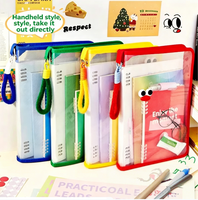 Sac à documents de grande capacité, sac de rangement pour manuels scolaires, sac à fermeture éclair pour fichiers A4, sac à main portable, dossier de bureau épais et étanche