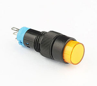 Interrupteur à bouton-poussoir LED en plastique de 12 mm, interrupteur mécanique momentané, fourni par l'usine