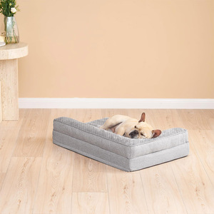 Custom Made <b>Sponge</b> Pet <b>Sofa</b> Bed Rectangle Removable Washable Plush Dog Bed All Season Use - Product Image 3