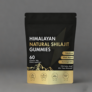 Gomitas de Shilajit OEM/ODM/Marca Privada, Vitaminas Puras del Himalaya con Melena de León y L-teanina, Gomitas Super Nootrópicas - Product Image 1