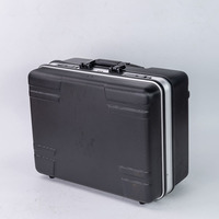Boîte de rangement pour outils en ABS, boîte à outils roulante avec panneaux de rangement, sac à outils avec poignée et roulettes, étui rigide