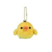 Porte-clés en peluche personnalisé, pendentif poulet 10 cm, animal en peluche doux, porte-clés avec logo OEM, cadeau promotionnel