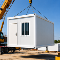 Maison préfabriquée modulaire à déploiement rapide pour dortoirs du personnel, bureaux de chantier et unités d'entreposage portables