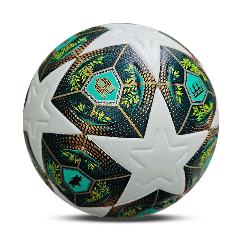 Verde finale della 2425 champions league [pelle di bordo chiara pura]