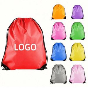 Customized 30cm Polyester Nylon Drawstring Backpack Low MOQ Reusable <b>Draw</b> <b>String</b> <b>Bags</b> Cheap - Product Image 2