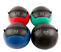 Balón Medicinal de PVC para Ejercicio, Entrenamiento de Fuerza, Cross Training, con Peso de 2-10 KG (2-20 LB), Personalizable con Logotipo Chino