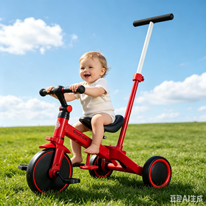 Triciclo 3 en <span class=keywords><strong>1</strong></span> para Niños, Color Blanco Perla, Seguro, Estable y Ajustable, Bicicleta, Scooter, Bicicleta de Equilibrio para Niños Pequeños - Product Image 4