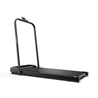 Caminadora Eléctrica Plegable Portátil Mini con Pantalla LED, Motor de 1.0 HP, Velocidad de 0-8 km/h para Ejercicio Aeróbico en Casa
