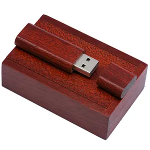 사용자 정의 USB 플래시 드라이브 평면 나무 상자 개인 로고 pendrive 8Gb 16Gb 32Gb USB 2.0 U 디스크 메모리 스틱 특별 선물