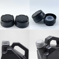 Bouchons de bouteilles d'huile en PE HDPE industriel de différentes couleurs avec bec verseur antivol pour huiles moteur de type à visser