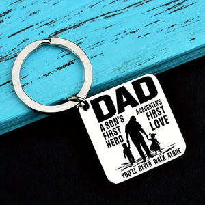 Regalo di festa creativo mio padre mio eroe collana con ciondolo di personalità del giorno del papà - Product Image 3