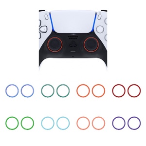 EXtremeRate Colorful Glossy Replacement Game Accessories for PS5 Controller, Custom Accent Rings for Dualsenese PS5 Playstation5 - Product Image 2