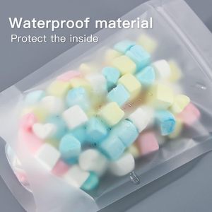 Sáng Tạo 16*24 + 4Cm Rõ Ràng Trong Suốt Mylar Chân Không Con Dấu Túi 2000Pcs Đứng Nhựa Dây Kéo Túi Pet Loại Zip Khóa Gói - Product Image 4