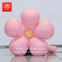 360 personnaliser la publicité fleur rose réaliste gonflable pour les événements et les fêtes nouveautés