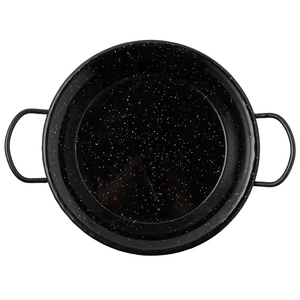 थोक रसोई उपकरणों तामचीनी गैर छड़ी <span class=keywords><strong>Cookware</strong></span> दो तरफा तलना पैन समुद्री भोजन/मिनी Paella पैन पॉट फ्राइंग पैन सेट - Product Image 3