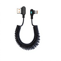 Câble de charge rapide transfrontalier 120W Type-C à tête flexible avec gaine en PVC, compatible avec les chargeurs vivo OPPO pour 16/17