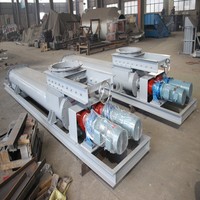 Convoyeur à vis horizontal à particules en acier inoxydable de type U, résistant aux hautes températures, aux flammes et à la chaleur, avec roulement