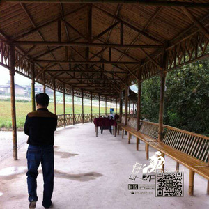 Bamboo Pavilion Chinese Style Arches Pergola Bridge Eco Friendly Manual Construction Decorative Gallery Diameter 4-7M - Product Image 2