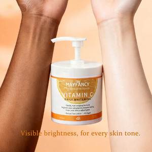 Produit phare : Lotion quotidienne <span class=keywords><strong>corps</strong></span> et visage Mayfancy à la vitamine C, format SPA, 500 ml, formule végétalienne pour tous types de peau - Product Image 6